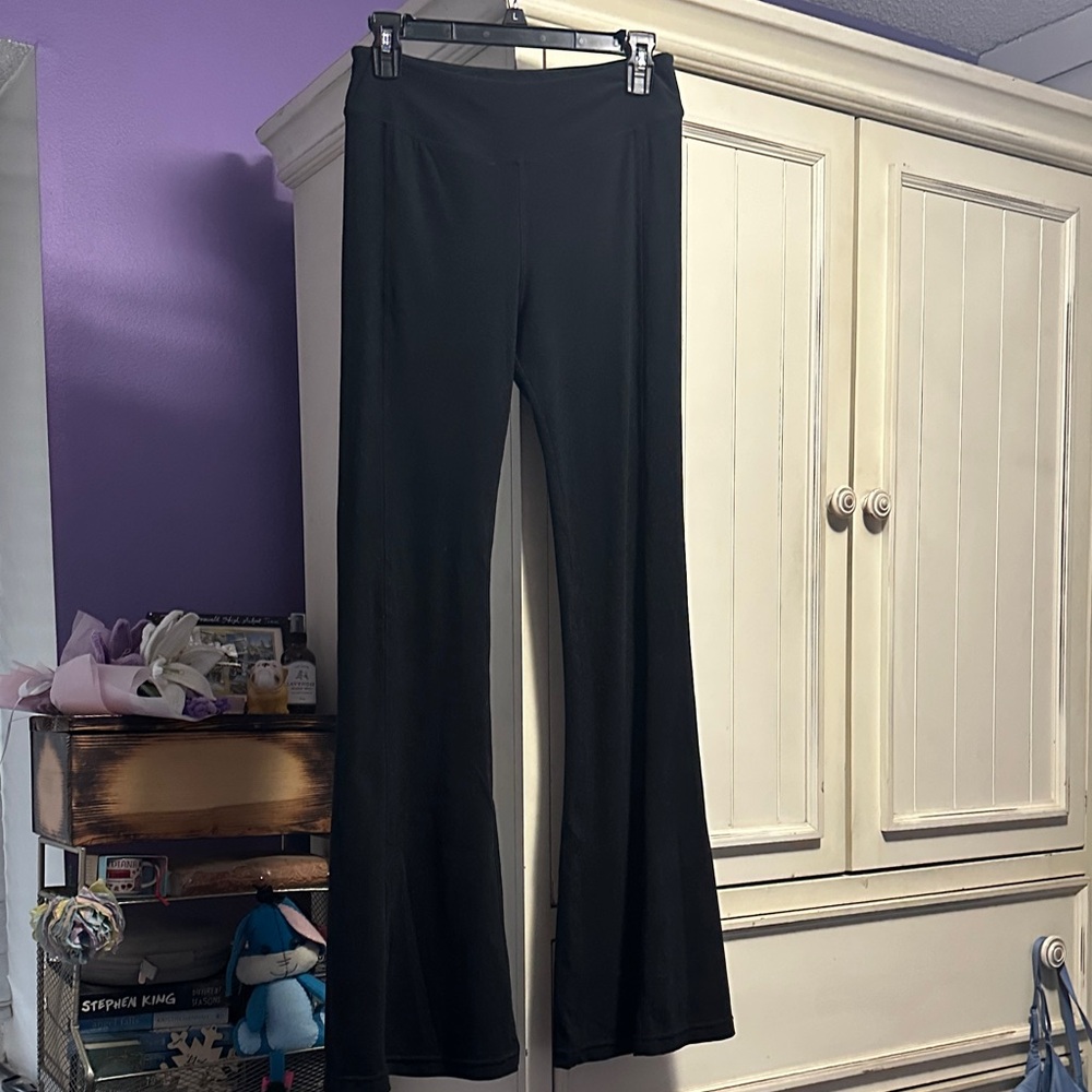 Wolven Black Flare Pants